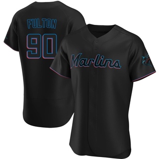 Authentic Daxton Fulton Men's Miami Marlins Alternate Jersey - Black
