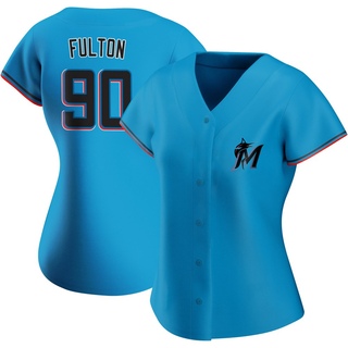 Replica Daxton Fulton Women's Miami Marlins Alternate Jersey - Blue